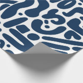Papier Cadeau Wrapping blue hit (Coin)