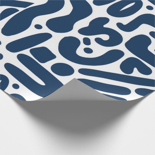 Papier Cadeau Wrapping blue hit (Coin)