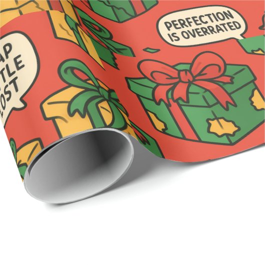 Papier Cadeau Wrapping Chaos (Coin rond)