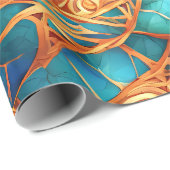 Papier Cadeau Wrapping Enchantments n3 (Coin rond)