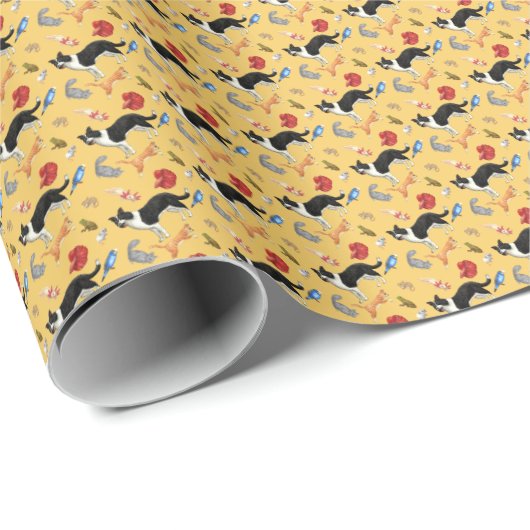 Papier Cadeau Wrapping Paper (Coin rond)