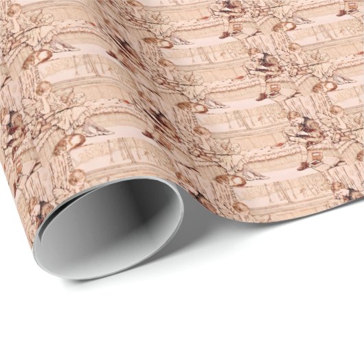 Papier Cadeau Wrapping Paper (Coin rond)
