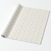 Papier Cadeau Wrapping Paper 76,2 cm x 1,8 m - Floral Pattern (Déroulé)