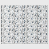Papier Cadeau Wrapping Paper 76,2 cm x 1,8 m - Winter Pattern (Plat)