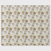 Papier Cadeau Wrapping Paper 76,2 cm x 1,8 m - Winter Pattern (Plat)