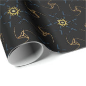 Papier Cadeau Wrapping paper abstract design (Coin rond)