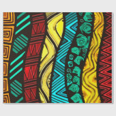 Papier Cadeau wrapping paper - african print (Plat)