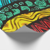 Papier Cadeau wrapping paper - african print (Coin)