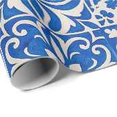 Papier Cadeau Wrapping Paper Azulejo ( (Coin rond)