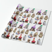 Papier Cadeau Wrapping paper birthday party  (Déroulé)