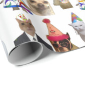Papier Cadeau Wrapping paper birthday party  (Coin rond)