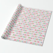 Papier Cadeau Wrapping Paper Christmas Merry And Bright (Déroulé)