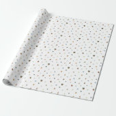 Papier Cadeau Wrapping Paper - Cute Kids Forest Picnic Pattern (Déroulé)
