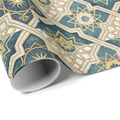 Papier Cadeau Wrapping Paper-Eid Mubarak Wrapping Paper (Coin rond)