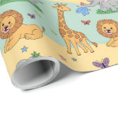 Papier Cadeau Wrapping paper featuring a playful pattern (Coin rond)