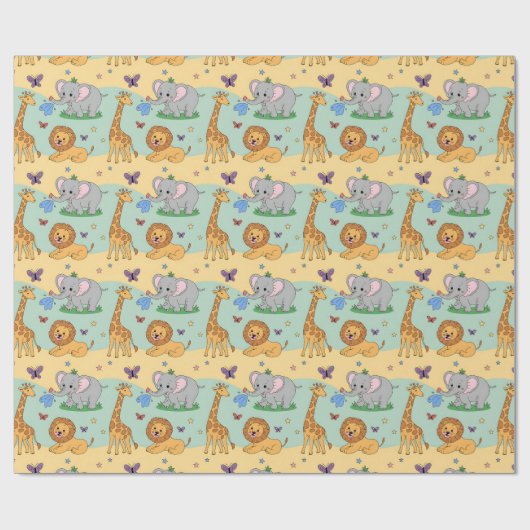 Papier Cadeau Wrapping paper featuring a playful pattern (Plat)