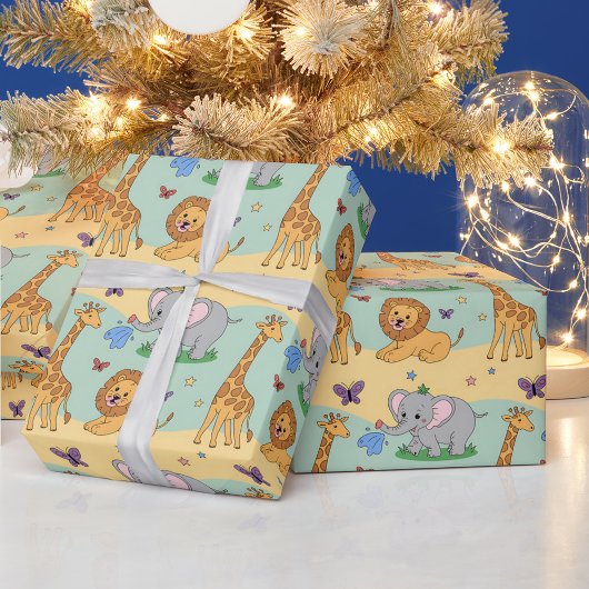 Papier Cadeau Wrapping paper featuring a playful pattern