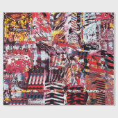 Papier Cadeau Wrapping Paper – Fragmented Pulse (Plat)