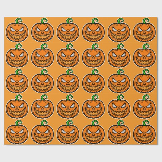 Papier Cadeau  Wrapping Paper Halloween party  (Plat)