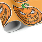 Papier Cadeau  Wrapping Paper Halloween party  (Coin rond)
