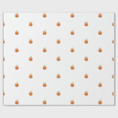 Papier Cadeau Wrapping Paper - Halloween Pumpkin Pattern (Plat)