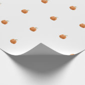 Papier Cadeau Wrapping Paper - Halloween Pumpkin Pattern (Coin)