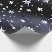 Papier Cadeau Wrapping Paper - Luxury Onyx Celestial Moon (Coin)