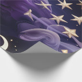 Papier Cadeau Wrapping Paper – Luxury Royal Amethyst Celestial (Coin)