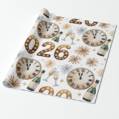 Papier Cadeau Wrapping Paper-New Year 2026 Wrapping Paper (Déroulé)