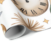 Papier Cadeau Wrapping Paper-New Year 2026 Wrapping Paper (Coin rond)