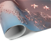 Papier Cadeau Wrapping Paper – Rose Gold Celestial Moon (Coin rond)
