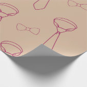 Papier Cadeau Wrapping paper with a tie and bow (Coin)