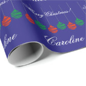 Papier Cadeau Wrappingpaper brillant pour le cadeau de Noël (Coin rond)
