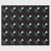 Papier Cadeau Wrappingpaper décoré d'un monogramme noir de (Plat)