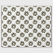 Papier Cadeau Wreath de Noël (Plat)