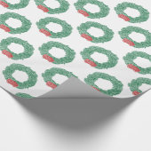 Papier Cadeau Wreath de Noël (Coin)