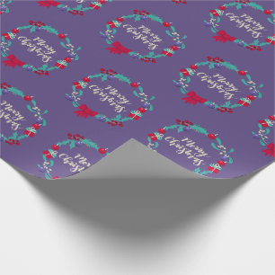 Papier Cadeau Wreath de Noël