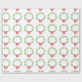Papier Cadeau Wreath Red Berry (Plat)
