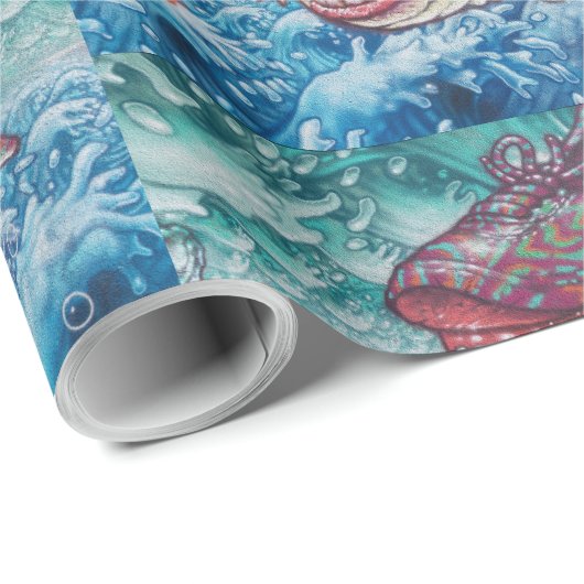 Papier Cadeau WTH Shark ! (Coin rond)