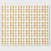 Papier Cadeau xmas émoji joyeux (Plat)