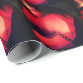 Papier cadeau Xmas Ornement Golden Gate Pont (Coin rond)