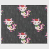 Papier Cadeau xmas santa claus axolotl (Plat)