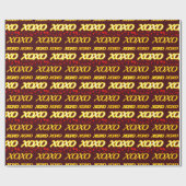 Papier Cadeau XOXO, Baisers et Coeurs (Plat)