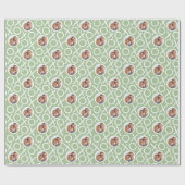 Papier Cadeau XOXO Hugs & Kisses 2 Photo Green Brush Script (Plat)