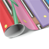 Papier Cadeau Xylophone coloré (Coin rond)