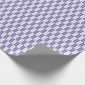 Papier Cadeau Yagasuri japon traditionnel motif bleu violet (Coin)
