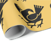 Papier Cadeau Yata crow (Coin rond)