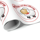 Papier Cadeau Year of the Sheep (Coin rond)