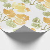 Papier Cadeau Yellow Bloom Matte Wrapping Paper (Coin)