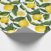 Papier Cadeau Yellow Lemons Housewarming (Coin)